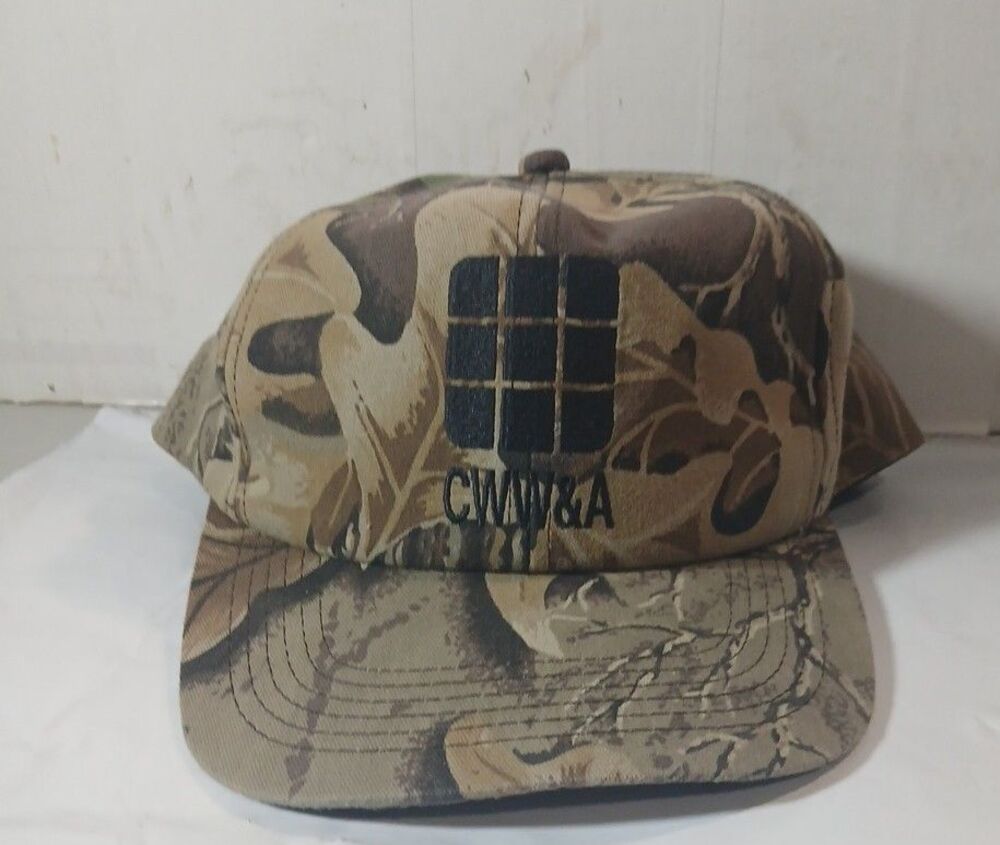 CWW &A Camo Hat Snapback Adjustable
